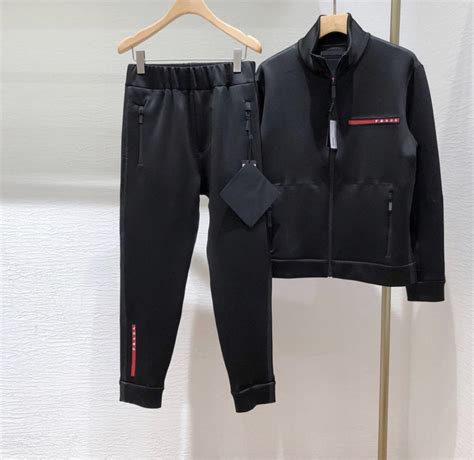 prada tracksuit mens uk|Prada overalls men's.